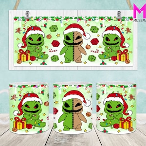 Christmas Mug Wrap, Christmas 11oz & 15oz Mug Template, 11oz Mug Png, 15oz Mug Png, Coffee Mugs Png, Mug Press Sublimation Wrap