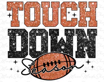 Touchdown Season Png, Retro Football png, Football mom png, Football png, Game Day Png, Football Season Png, Glitter Football Png,Sports png