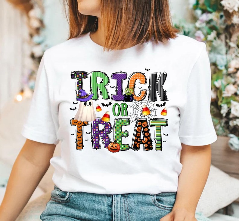 Trick or Treat Png, Halloween Cute Ghost Png, Pumpkin Png, Ghost Png ...