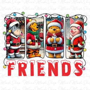Amigos de dibujos animados navideños Png, Película navideña Png, Dibujos animados navideños Png, Amigos de películas navideñas Png, Navidad divertida Png, Archivo digital