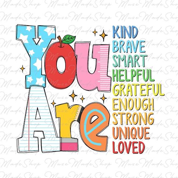 You are Kind Png, First Day of School Png, Retro Teacher Png, Back to School Png, Teacher Appreciation, Teacher Life Png, Teacher Png