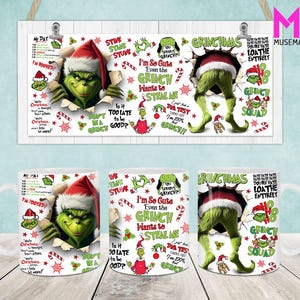 Christmas Mug Wrap, Christmas 11oz & 15oz Mug Template, 11oz Mug Png, 15oz Mug Png, Coffee Mugs Png, Mug Press Sublimation Wrap