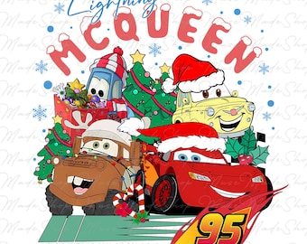 Christmas Cars Png, Christmas Cartoon Png, Merry Christmas Png, Christmas Png, Cars Christmas png, Christmas Car Png, Retro Christmas Png