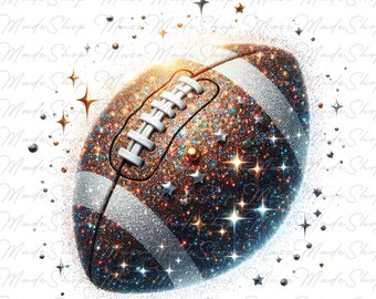 Coquette Football png, Football Bow png, Football mom png, Football png, Game Day Png, Football Season Png,Glitter Football Png, Sports png
