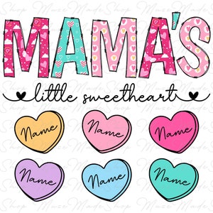 Mama&#39;s Little Sweethearts Png, Retro Mama Png, Mom Life Png, Mom Png, Mother&#39;s Day Png, Mom Shirt Png, Mama Sublimation, Gift for Mom