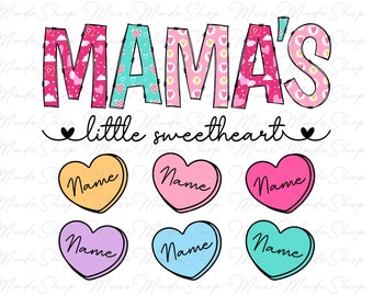Mama's Little Sweethearts Png, Retro Mama Png, Mom Life Png, Mom Png, Mother's Day Png, Mom Shirt Png, Mama Sublimation, Gift for Mom