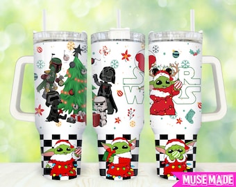 Christmas Cartoon 40oz Tumbler Png, Merry Christmas Tumbler 40oz Png, Christmas 40oz Tumbler Wrap, Holiday 40oz Quencher Tumbler