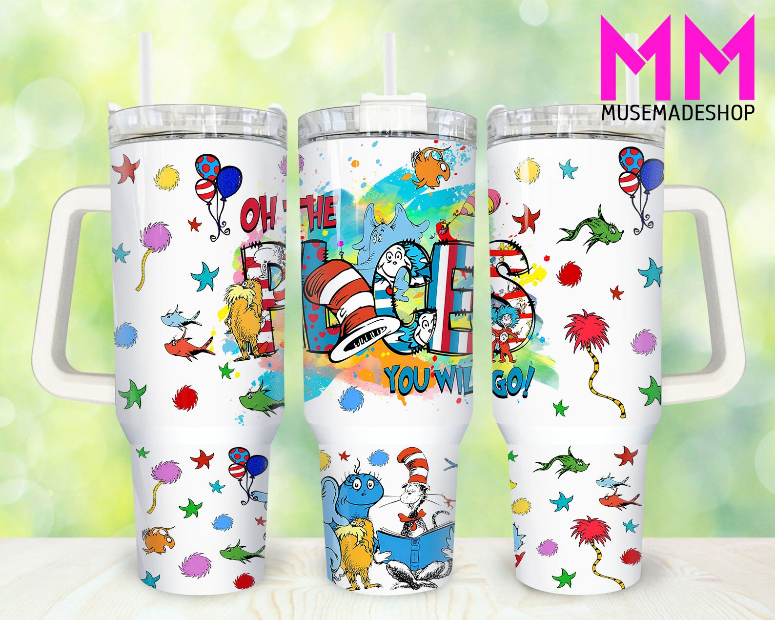 Discover Dr Seuss Cartoon Characters 40oz Tumbler