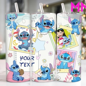 Custom Name Cartoon Characters 20 oz Skinny Tumbler Png, Cartoon 20oz Tumbler Png, Cartoon Straight and Taper Tumbler Wrap