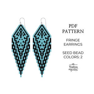 Ohrringe mit Fransen, Ziegelmuster, Halloween Ohrringe, Rocailles Perlenmuster, Weiße Hexe, Muttertagsohrringe