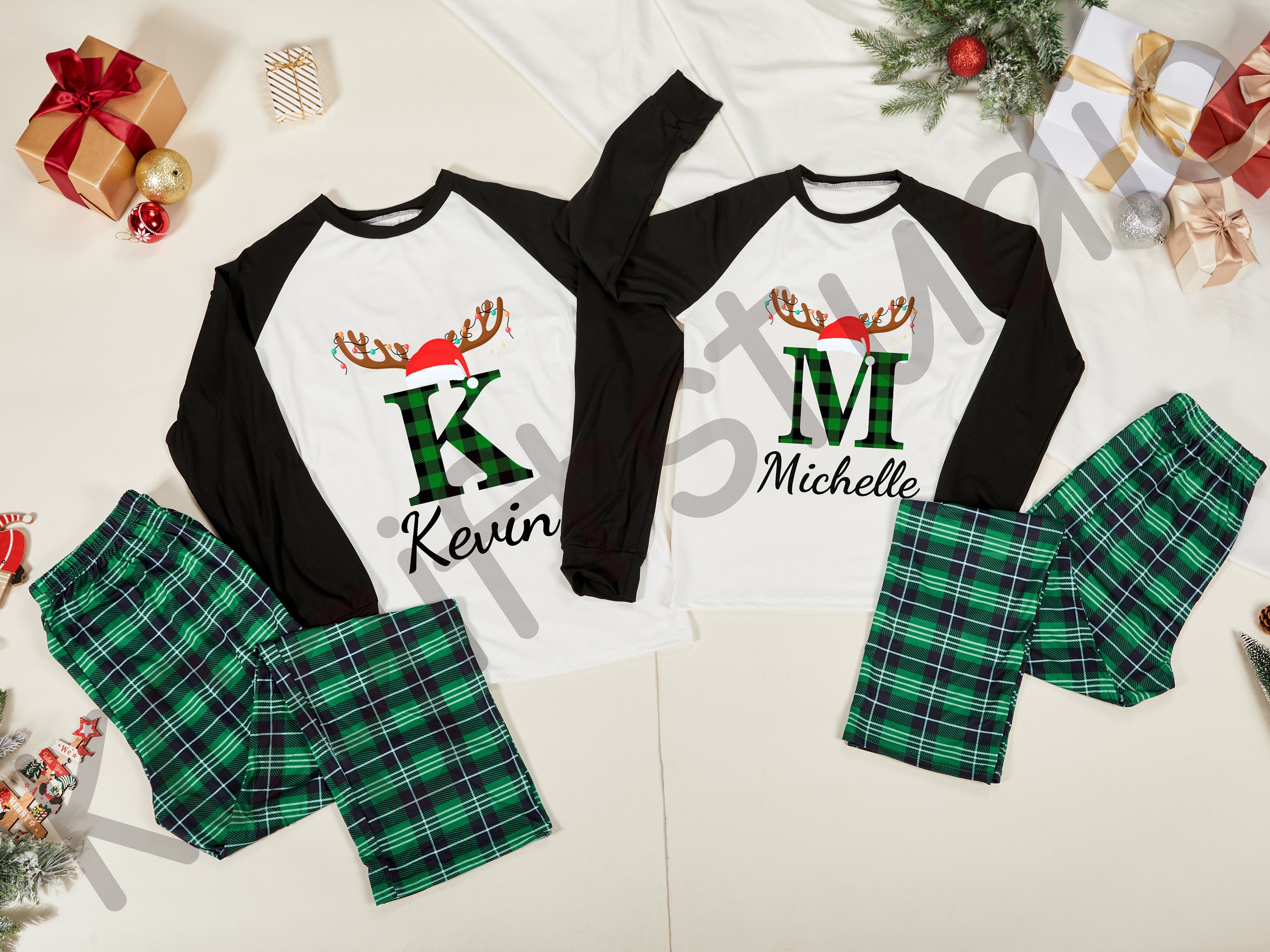 Brother and sister matching christmas pjs sale