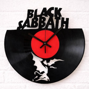 LP Klok – Vinyl Wandklok 30cm – Uniek Handgemaakt Muziek Cadeau – Upcycled Plaat – Rock Decoratie – Tekstje D’rop
