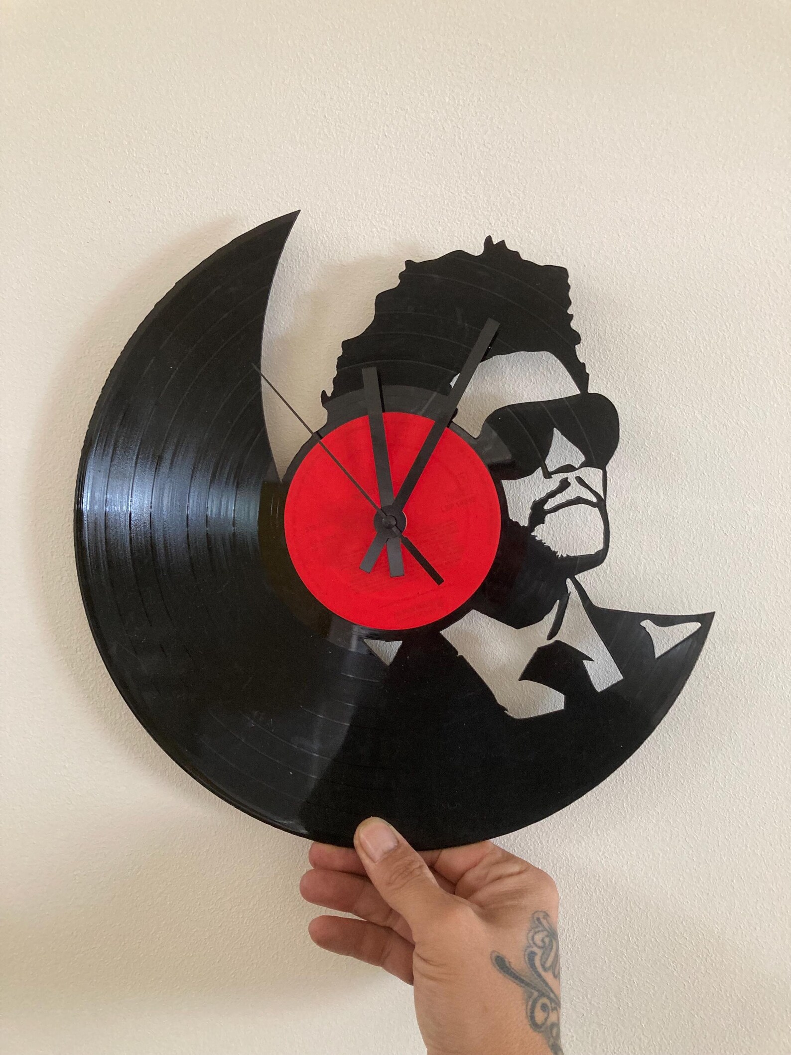 Custom Record Clock From Real Vinyl LP – Music Wall Art for Vinyl ...