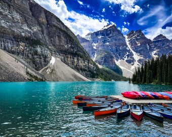 Lake Louise Kanada | Digitales Foto Banff | Rocky Mountains Landschaft | Wandbild zum Download | Printable Nature Art