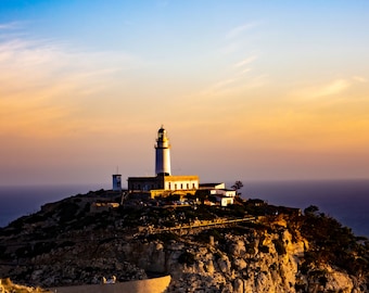 Mallorca Leuchtturm | Far de Formentor Foto | Cap de Formentor Foto | Spanien Küstenmotiv | Printable Wandbild | Fotokunst