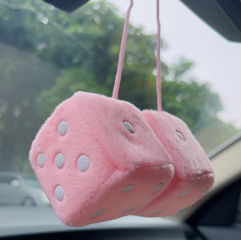 Car Rear View Mirror Dice Charm Cute Charms for Car Etsy