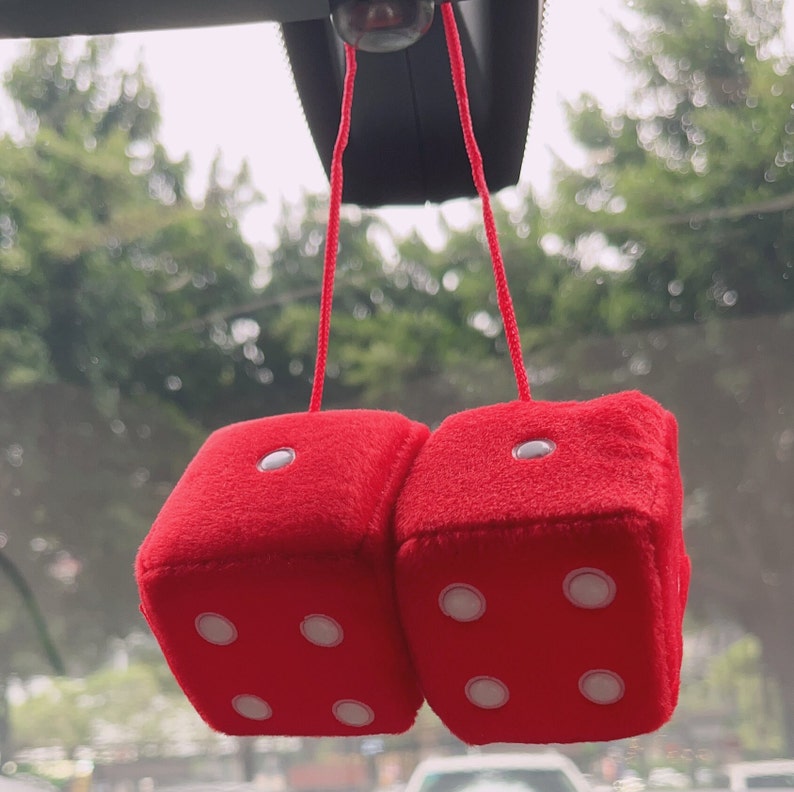 Car Rear View Mirror Dice Charm Cute Charms for Car Etsy