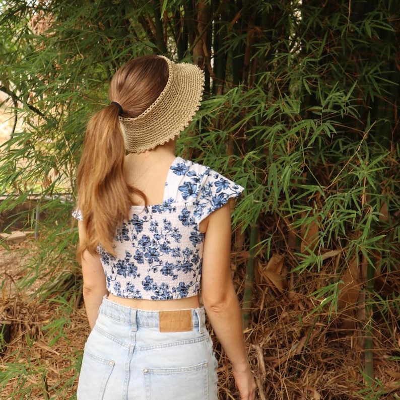 Crochet Sun Hat Pattern | Crownless Visor (PDF Pattern) - Etsy