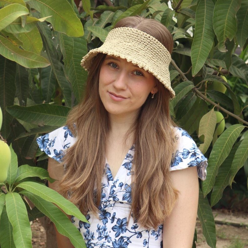 Crochet Sun Hat Pattern | Crownless Visor (PDF Pattern) - Etsy