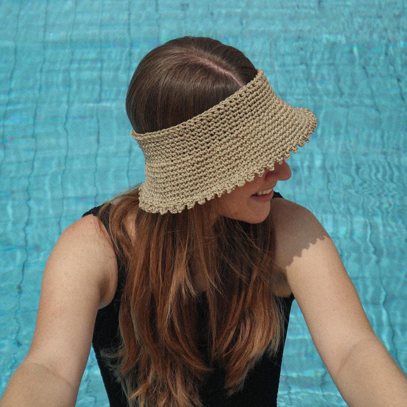 Crochet Sun Hat Pattern | Crownless Visor (PDF Pattern) - Etsy