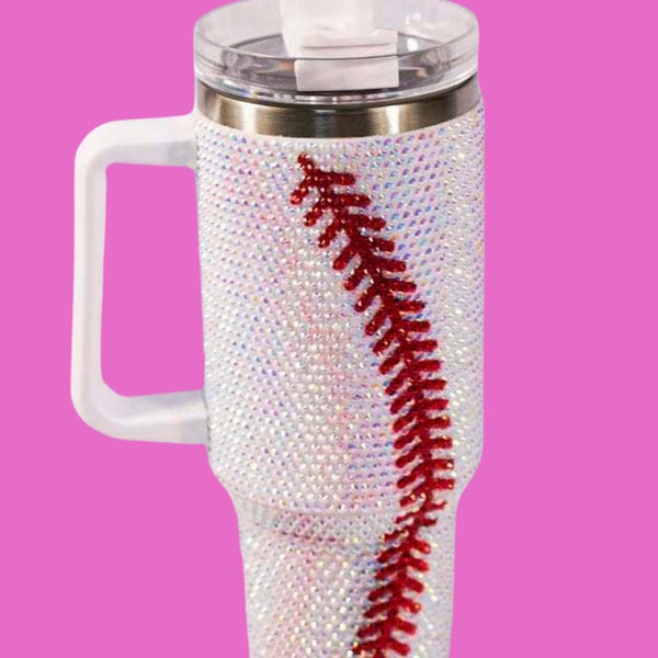 Vaso inspirado en Stanley de béisbol Blinged Out