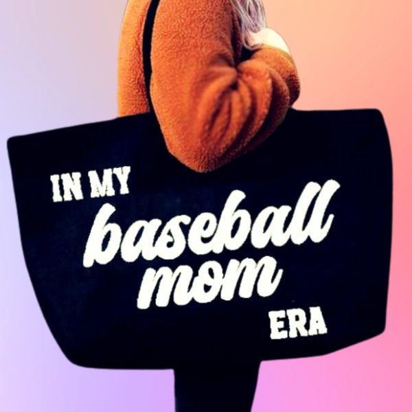 Baseball Mom Large Tote In My Baseball Mom Era Big Bag voor Baseball Mom Perfect cadeau voor Baseball Mom's