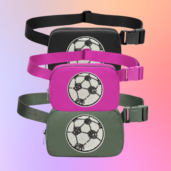 Soccer Fanny Pack,  Bum Bag for Soccer Mom or Soccer Player, Gift for Soccer Player