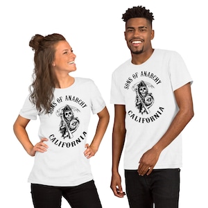 Sons of Anarchy T-Shirt Unisex - 100% Cotton | Reaper Crew, SAMCRO, Jax Teller Flannel, Mayans Show