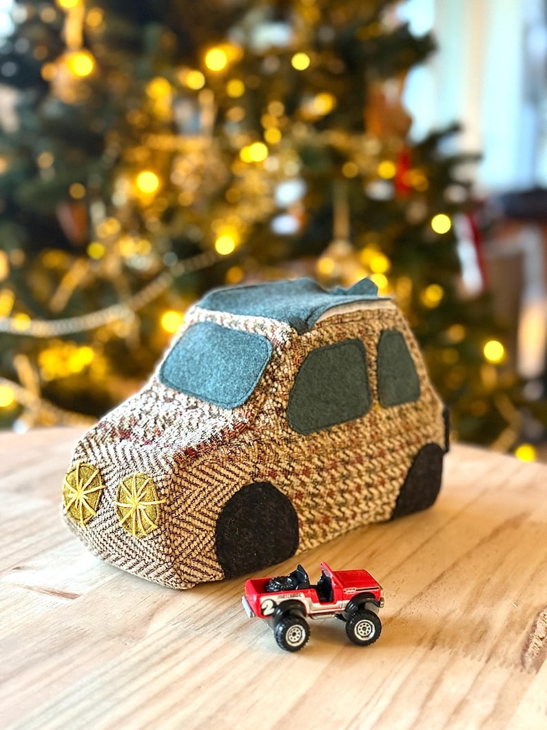 Car-Shaped Toy Car Storage Bag Sewing Pattern | Digital PDF with Instructions image 1