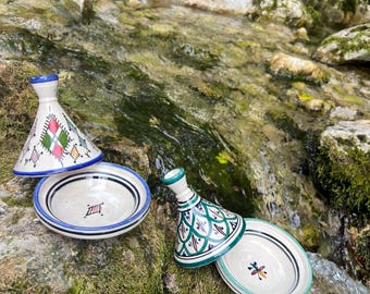Mini Ceramic Tajine – Traditional Hand Painted Craft