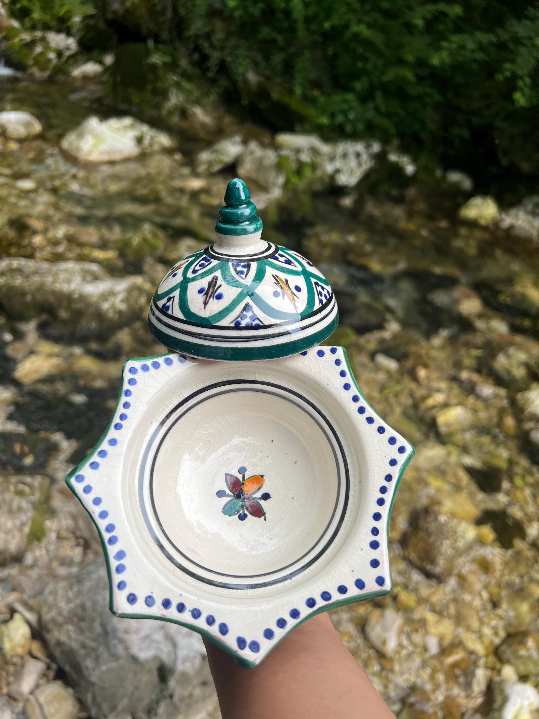 Traditional Moroccan Ceramic Container