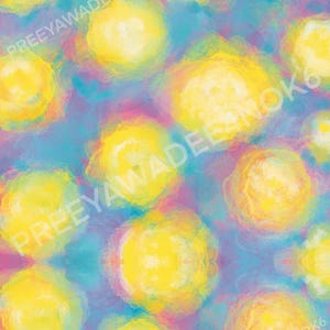 Pastel Floral Art Print: Eclectic Colorful Wall Decor (Digital Download)