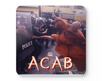 Thai Monk ACAB - Corkwood Coaster Set