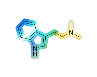 DMT Molecule - Holographic Die-cut Stickers