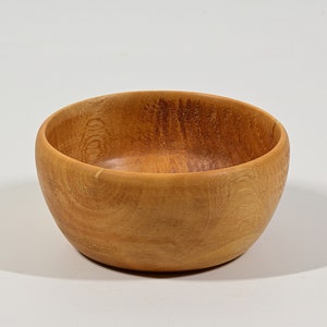 Wooden bowl, garden wood, solid wood, oiled, diameter 9.5 cm