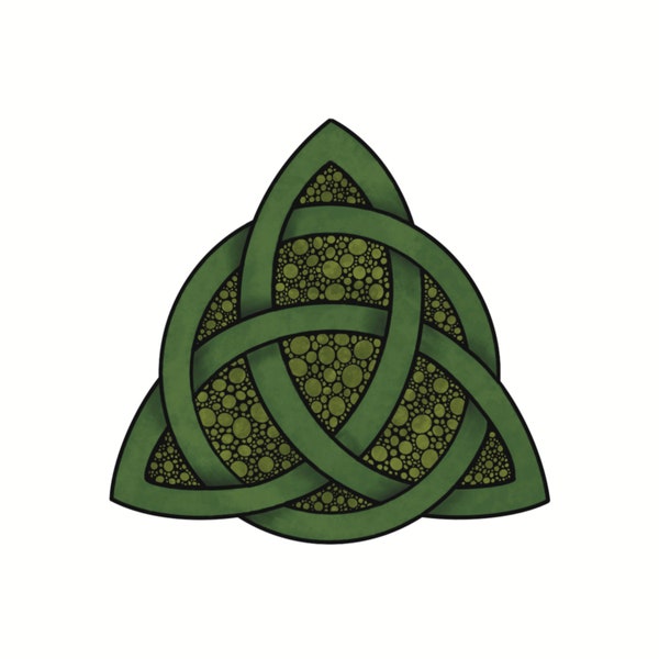 Green Celtic Knot Triquetra Sticker Decal