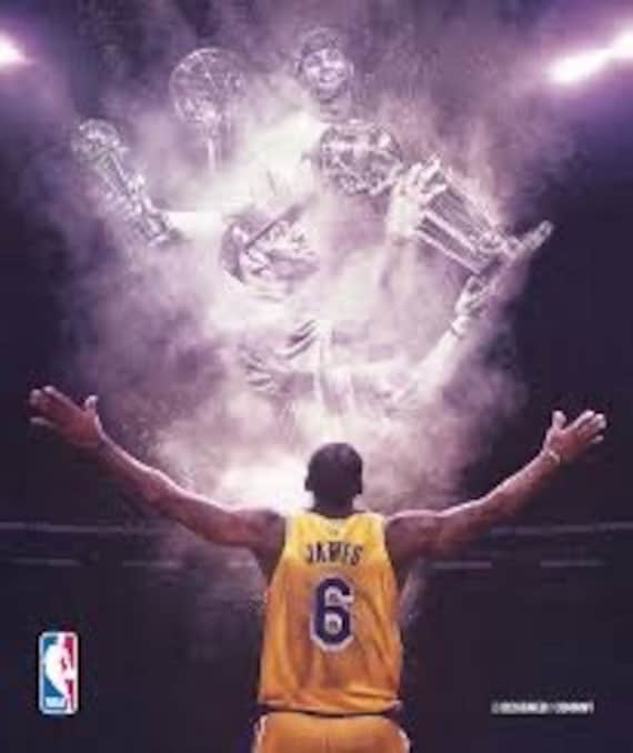 Lebron James King James wallpaper 4K poster digital file lakers nba basketball photo picture art