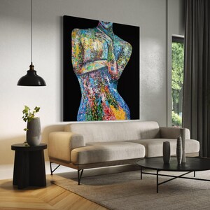 Abstract Female Body Wall Art Sexy Lady Painting Print on Canvas to ...