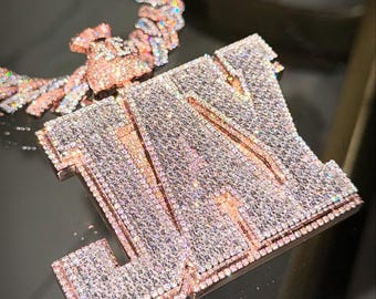 Real Lab Diamond Letter Pendant