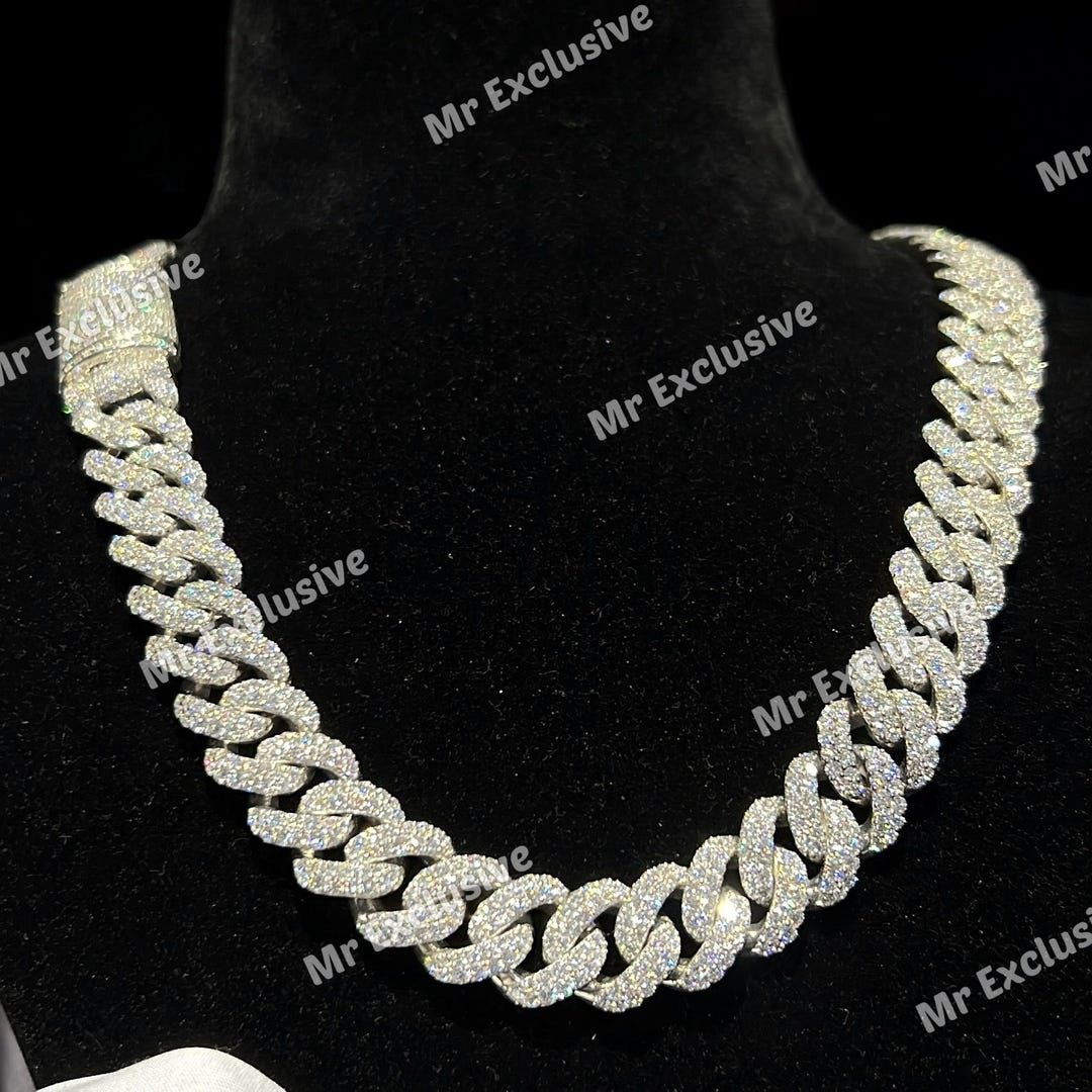 Lab Diamond Cuban Link Chain