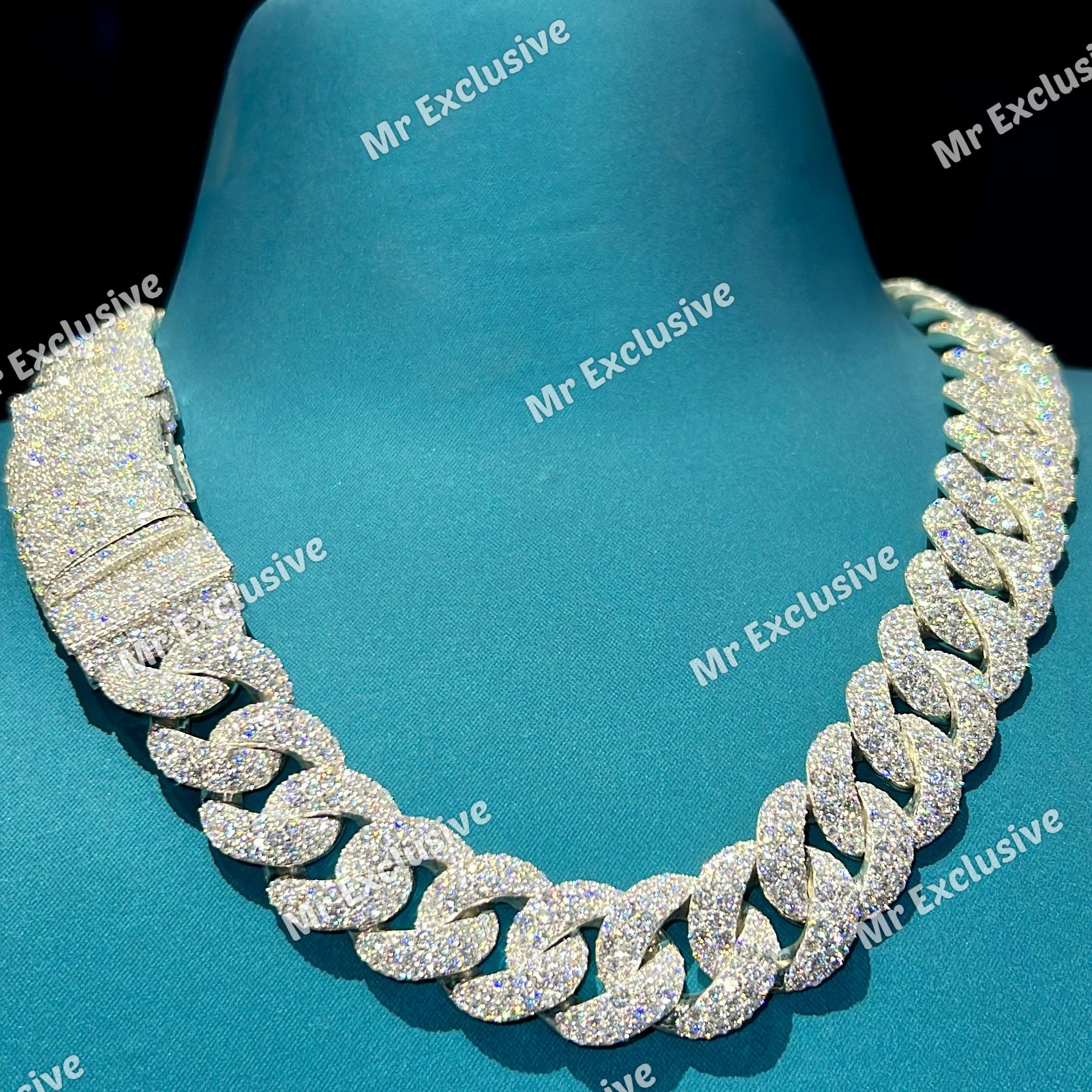 22mm VVS1 ダイヤモンドモザイクセッティング マイアミキューバン