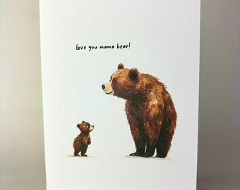 Mama Bear Birthday Card for Mum