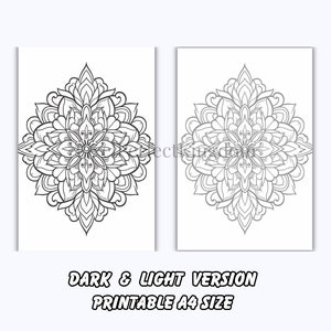 100 Printable Mandala Coloring Pages, Adults Kids, Mandala Coloring ...