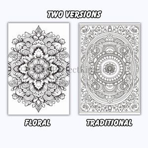 100 Printable Mandala Coloring Pages, Adults Kids, Mandala Coloring ...