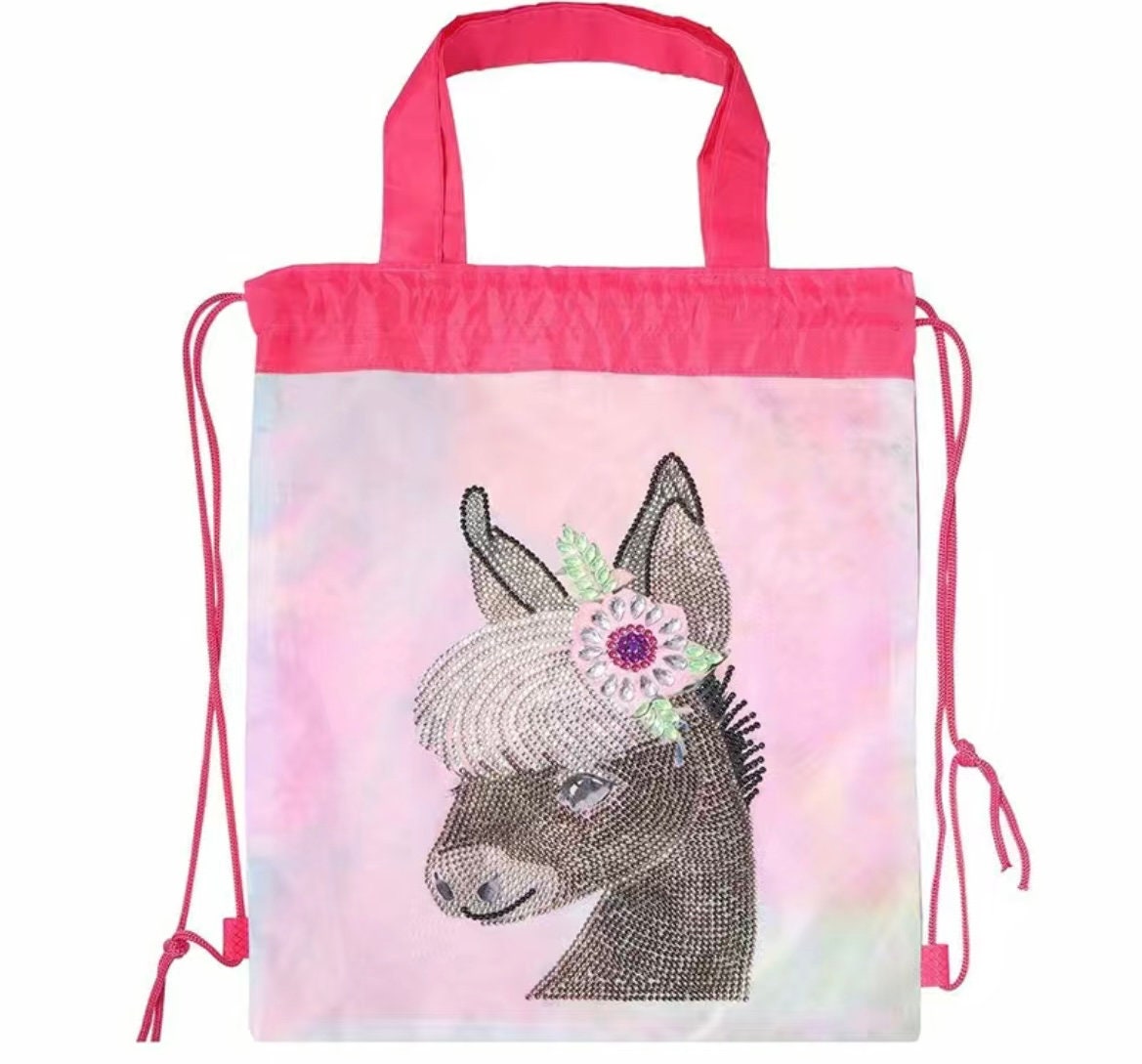 DIY Diamond Art Bags Replaceable Canvas Linen Diamond Painting Grocery Bags  Elk Diamond Painting Tote Bag for Women Adults Craft