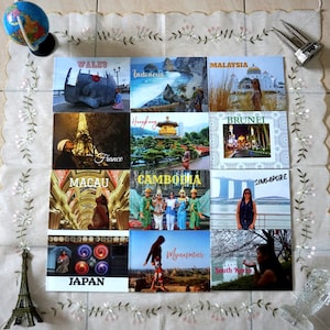 Modern Travel Photo Book Template, Photo Album Template, Editable
