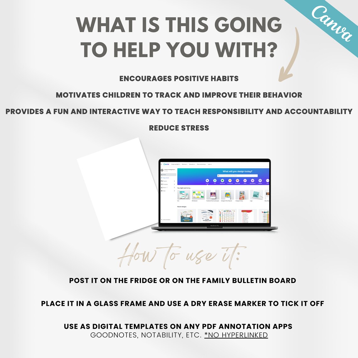 Editable Behavior Chart for Kids, 3 Strikes Warning Chart, Child ...