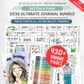 2026 Printable Journal Bundle \u2013 430+ Digital Planner Insert: Habit, Finance, Fitness, Meal, Reading, Mood Trackers | A4 & A5 (PDF Download)