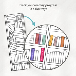 May include: A black and white illustration of a bookshelf with different colored book spines. The book spines have titles such as "Pride and Prejudice", "It Makers", "The Woman in Me", "Boys on Boat", "Icebreaker", "Got", and "Iron Flame".