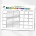 Editable Behavior Monitoring Chart, Kids Behavior Analysis, Behavior ...